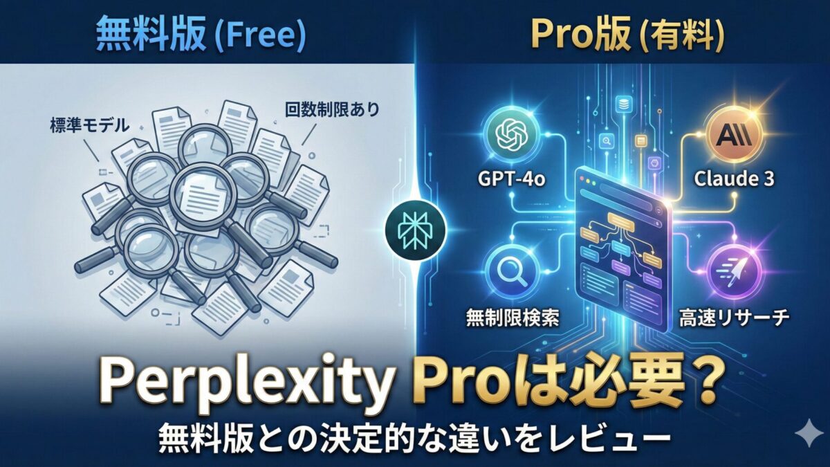 Perplexity Proは必要？無料版との決定的な3つの違い