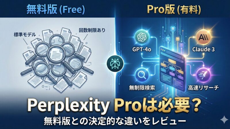 Perplexity Proは必要？無料版との決定的な3つの違い